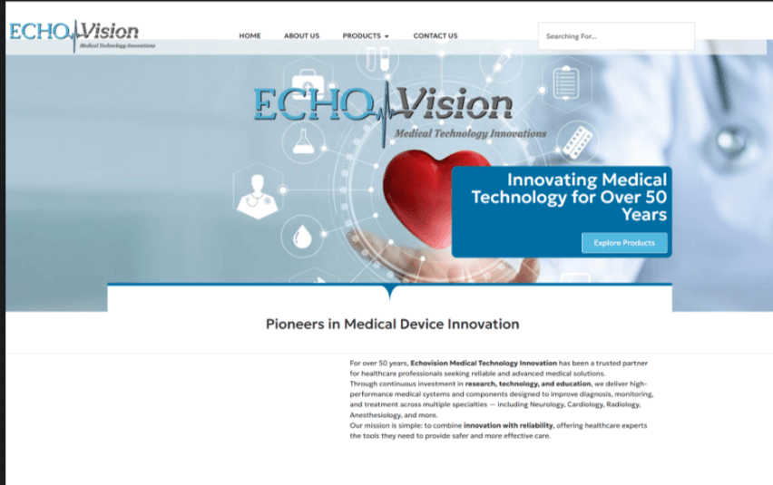 Enterprise Medical Equipment Platform με Custom Product Architecture & B2B Lead System