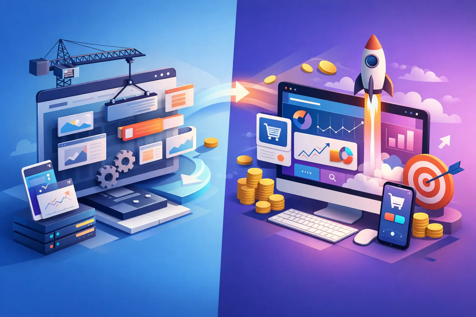 Ανακατασκευή ιστοσελίδας vs νέο website