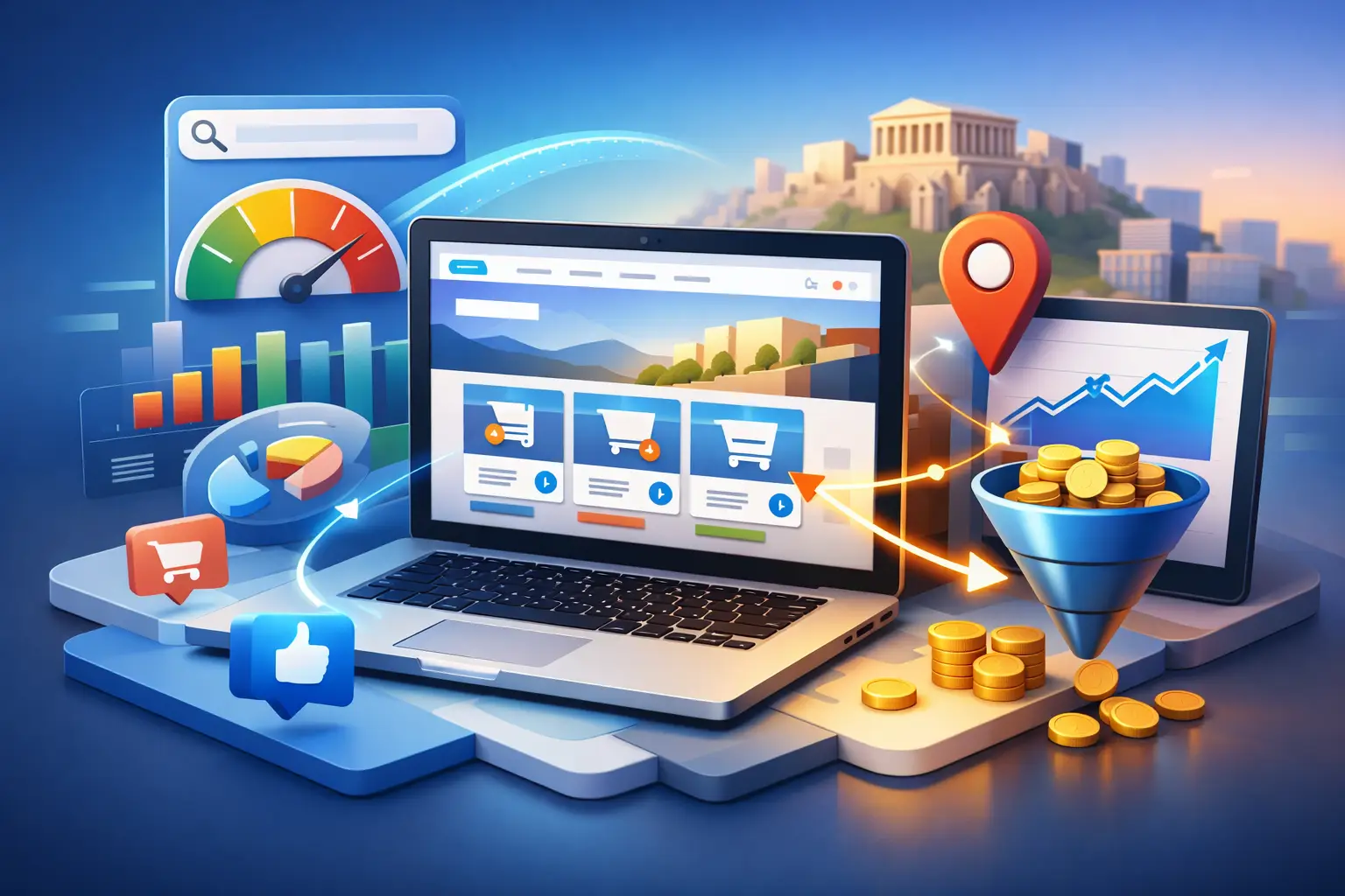 Κατασκευή ιστοσελίδας επαγγελματία στην Αθήνα με SEO