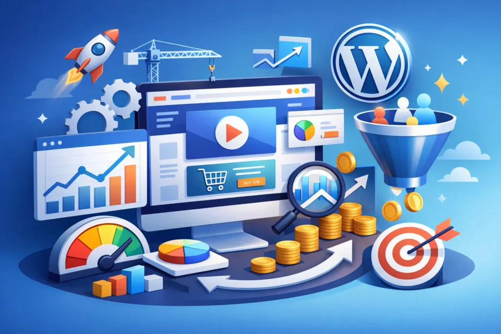 Κατασκευή ιστοσελίδας WordPress για μετατροπές