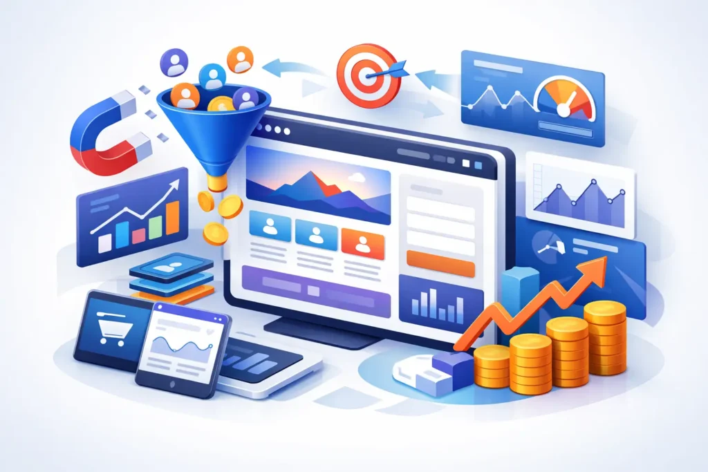 Παράδειγμα landing page για υπηρεσίες με leads