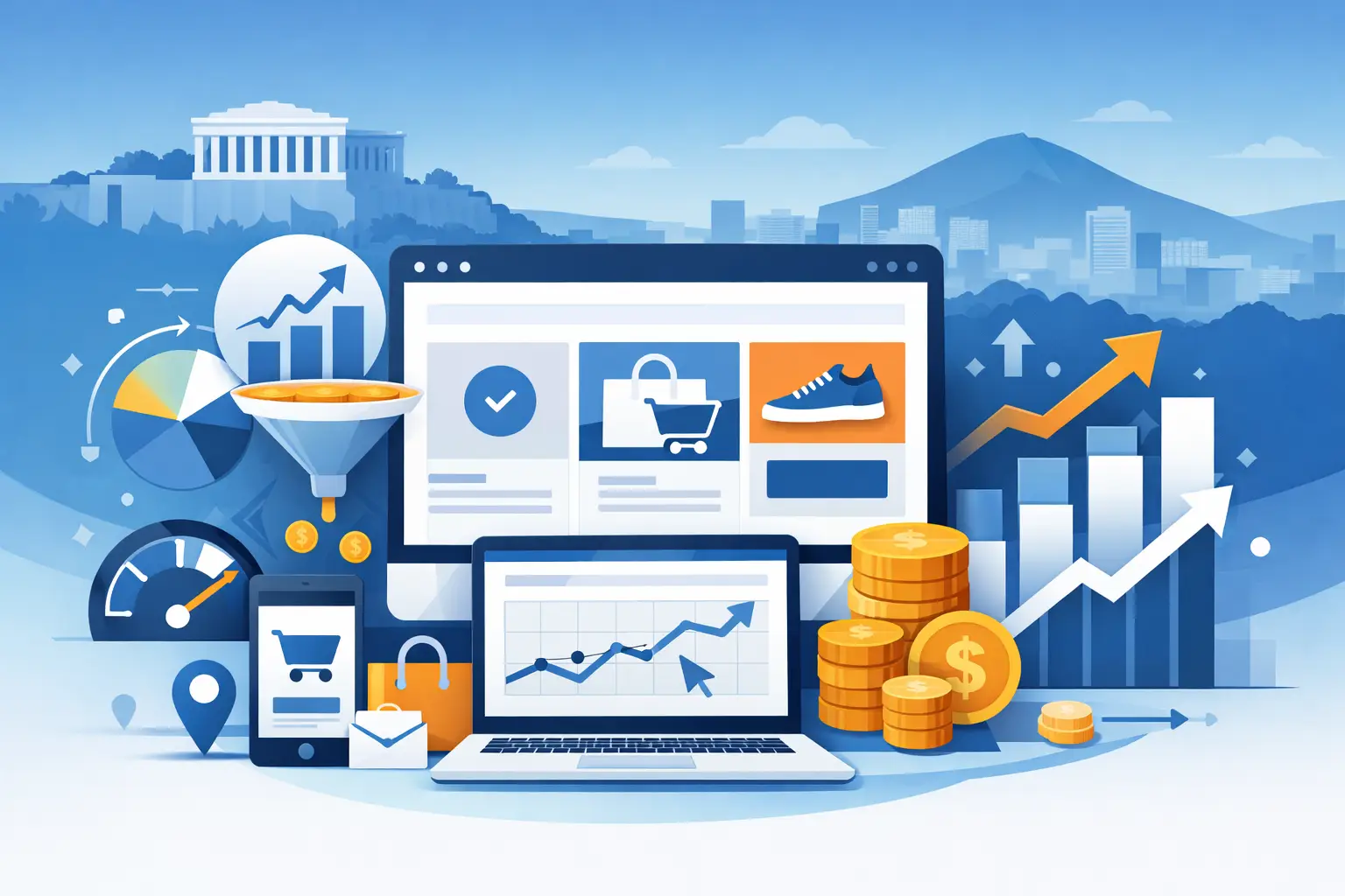 Κατασκευή e shop στην Αθήνα που πουλά