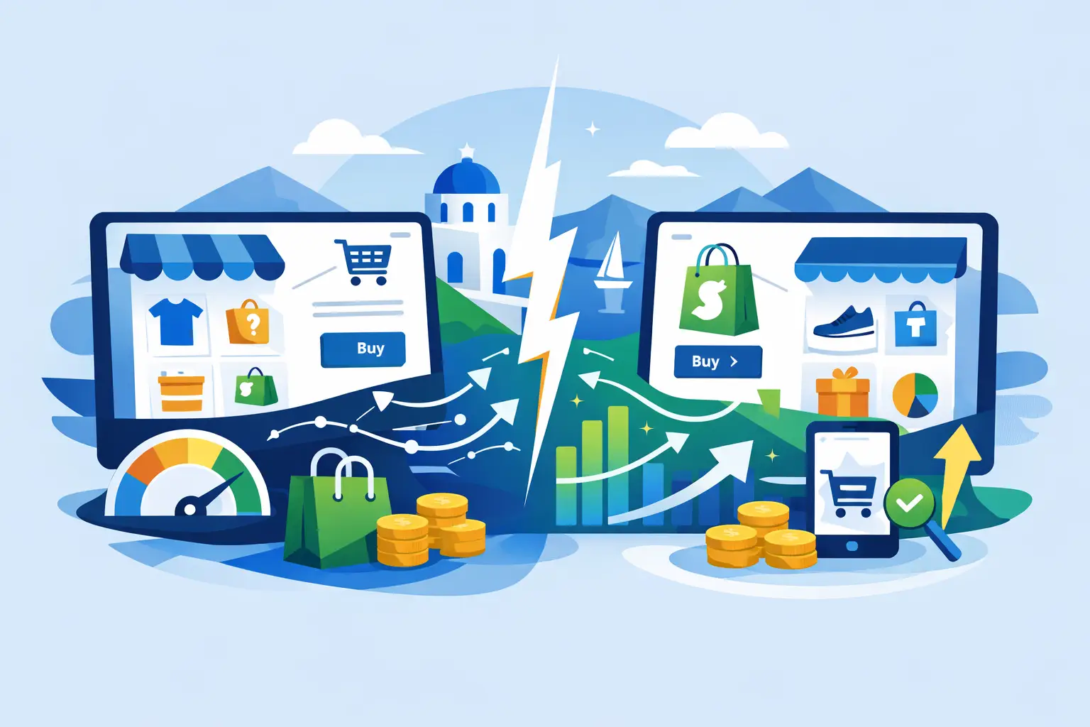 WooCommerce vs Shopify για ελληνική επιχείρηση