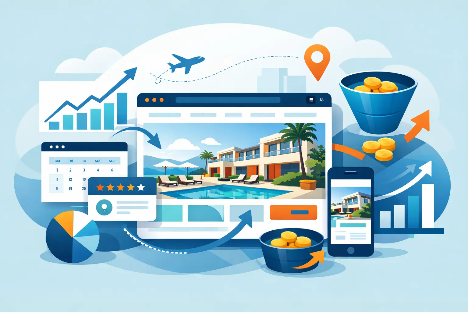 Hotel Website Development που φέρνει κρατήσεις