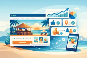 Ιστοσελίδα για beach bar που φέρνει κρατήσεις